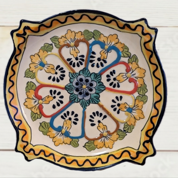 Vintage Mexican vase and plate - Picture 7 of 8